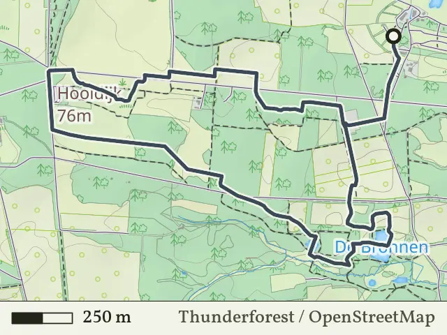 Groene route vanaf Springendal, Hezingen