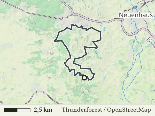Paarse route vanaf Springendal, Hezingen