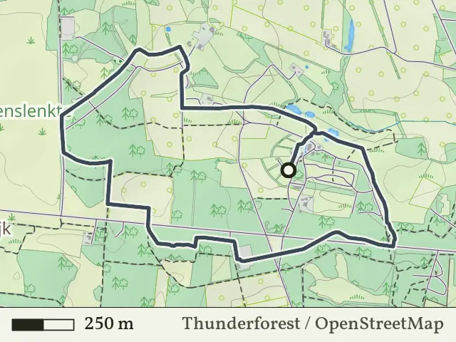 Rode route vanaf Springendal, Hezingen