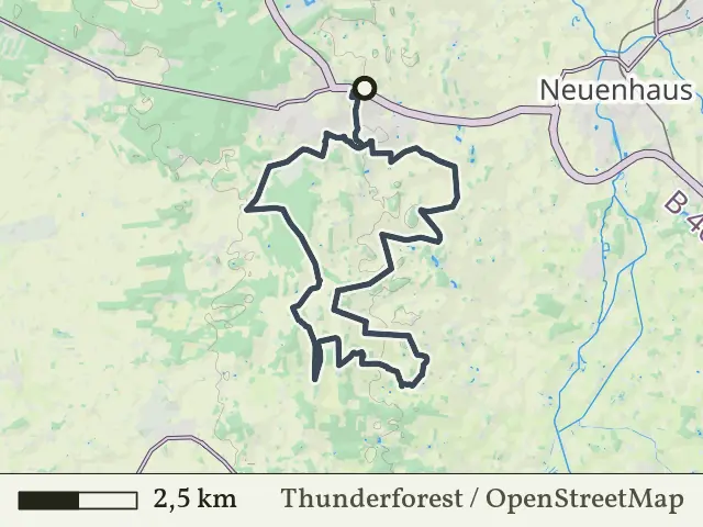 Paarse route vanaf Uelsen, Ootmarsum