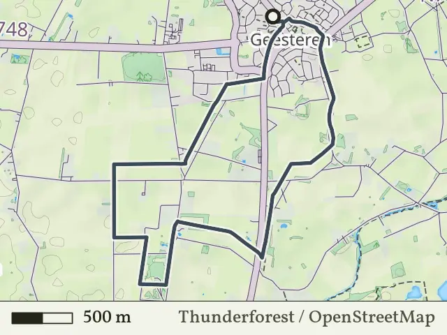 Oranje route vanaf Geesteren, Geesteren