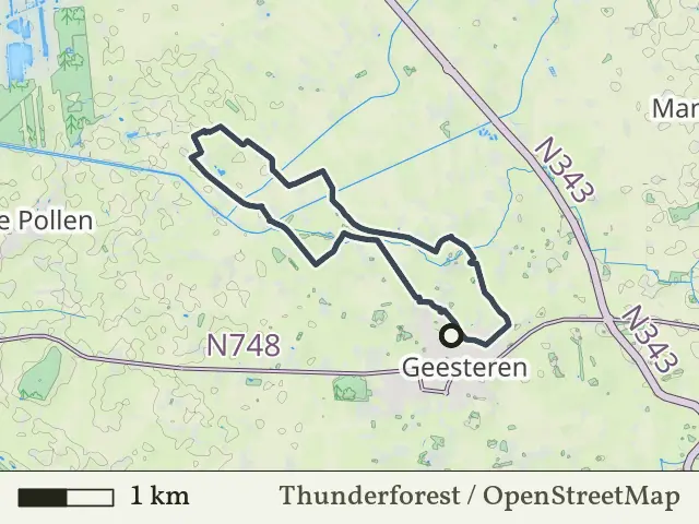 Paarse route vanaf Geesteren, Geesteren