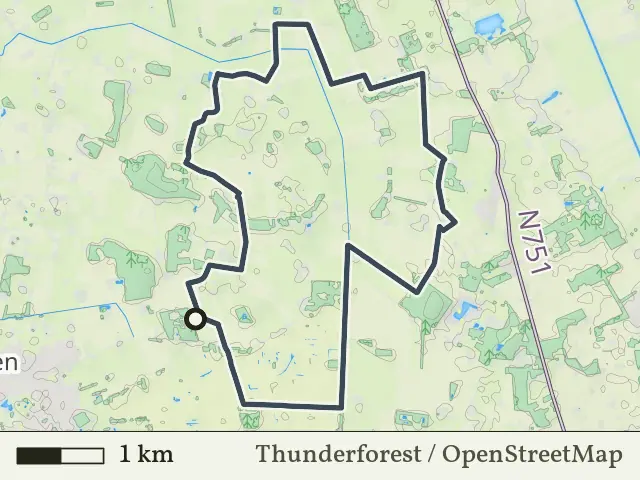 Paarse route vanaf Wierdense Veld, Nijverdal