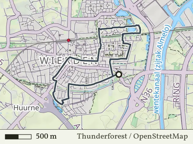 Oranje route vanaf Wierden-Zuidbroek, Wierden
