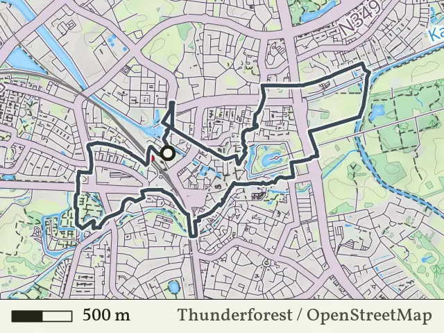 Blauwe route vanaf Almelo, Enter