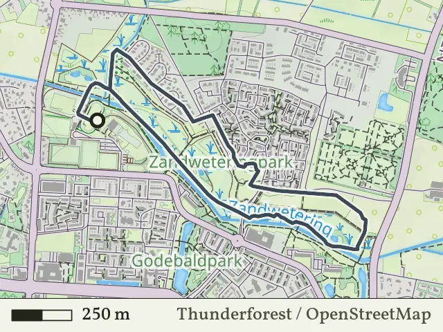 Rode route vanaf Keizerslanden, Deventer
