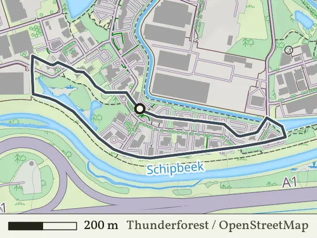 Gele route vanaf Kloosterlanden, Deventer