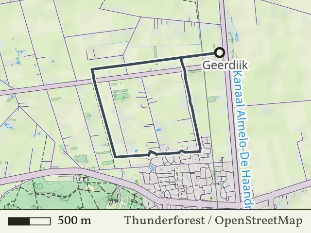 Groene route vanaf Geerdijk, Twenterand
