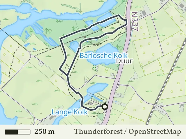 Rode route vanaf Infocentrum Den Nul, Olst