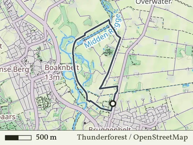 Rode route vanaf Hulsen, Hellendoorn