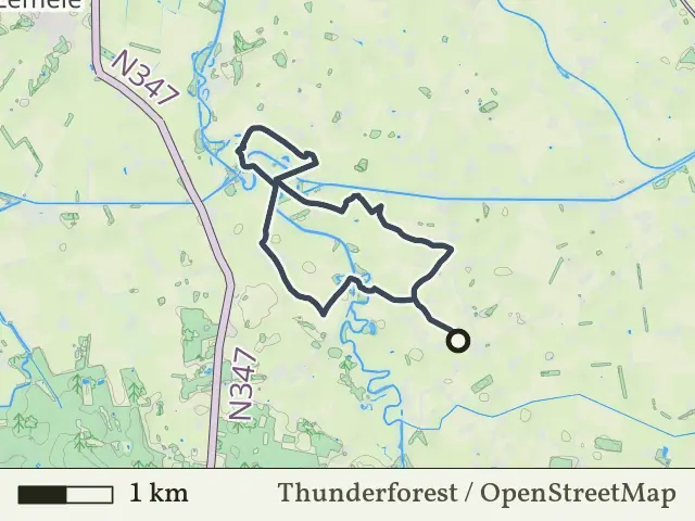 Blauwe route vanaf Marle, Hellendoorn