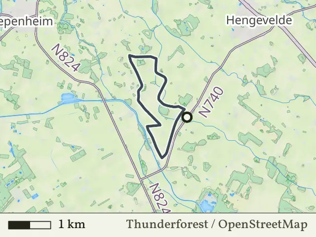 Blauwe route vanaf Markvelde, Markelo