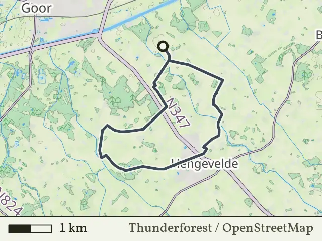 Groene route vanaf Kwartierdorp, Markelo
