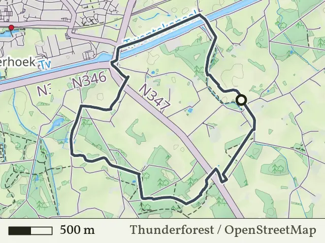 Oranje route vanaf Kwartierdorp, Markelo