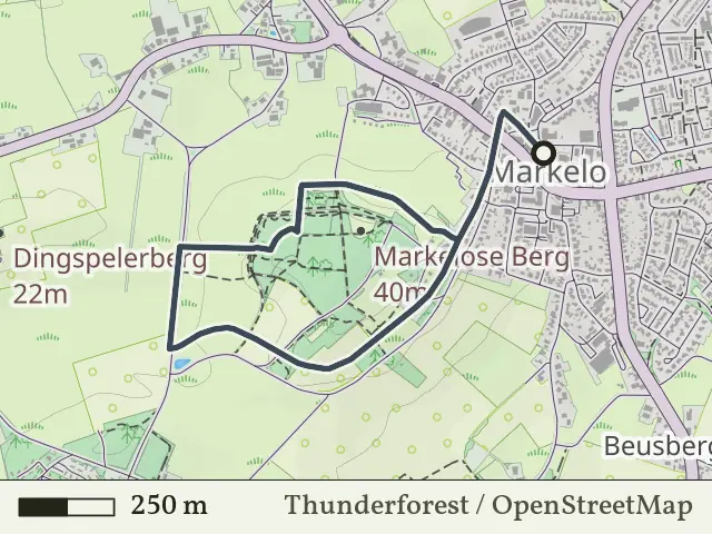 Blauwe route vanaf Markelo, Hof van Twente