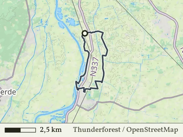 Oranje route vanaf Herxen, Salland