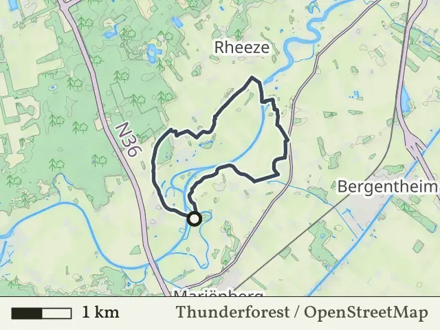 Oranje route vanaf Diffelen, Hardenberg Oost