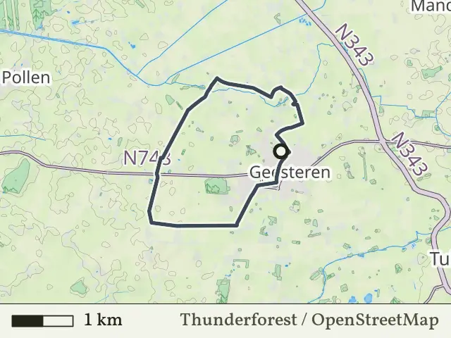 Blauwe route vanaf Geesteren, Geesteren