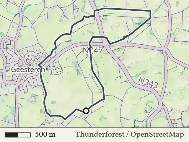 Gele route vanaf De Huijer, Geesteren