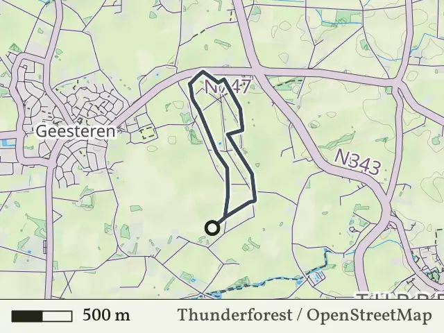 Groene route vanaf De Huijer, Geesteren