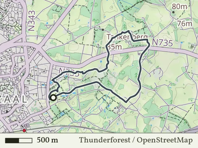 Paarse route vanaf Kalheupink, Oldenzaal