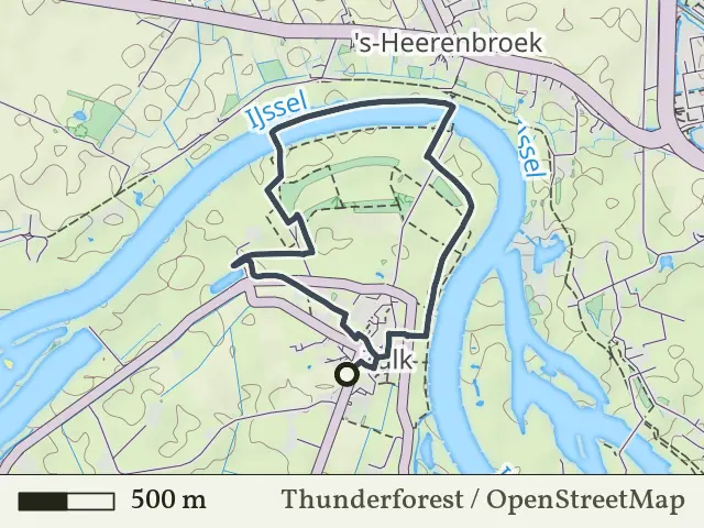 Groene route vanaf Zalk, IJsseldelta