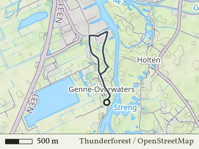 Groene route vanaf Kijk In De Vecht, Hasselt