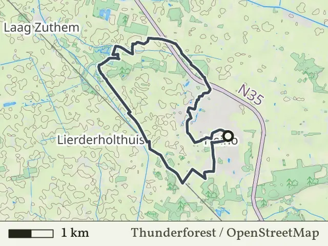 Gele route vanaf Heino, Salland