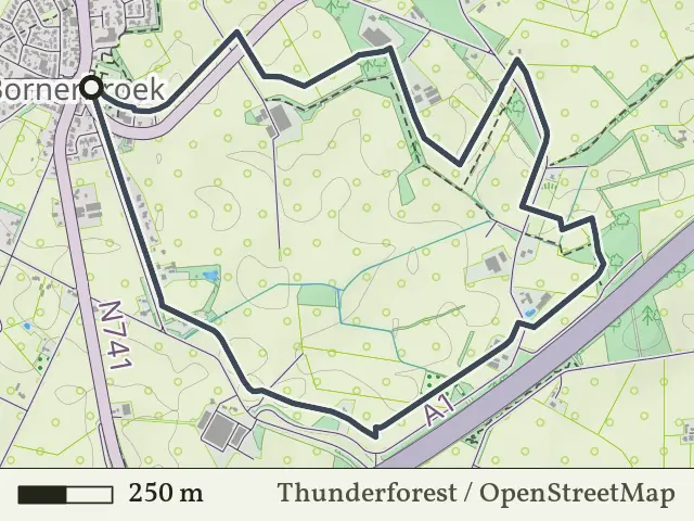 Groene route vanaf Bornerbroek, Zenderen