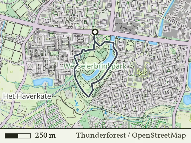Oranje route vanaf Wesselerbrinkpark, Boekelo