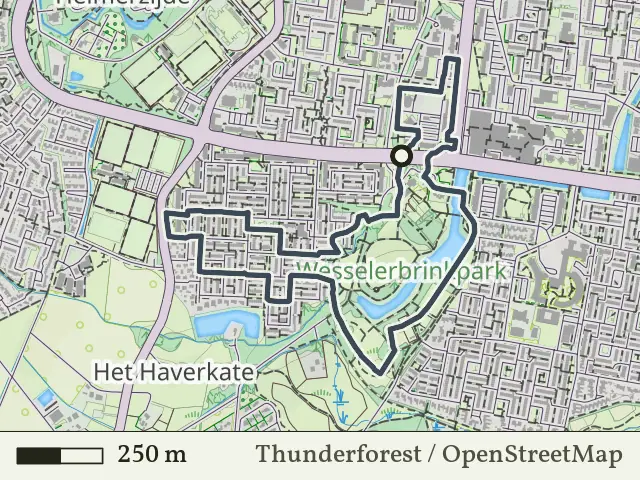 Blauwe route vanaf Wesselerbrinkpark, Boekelo