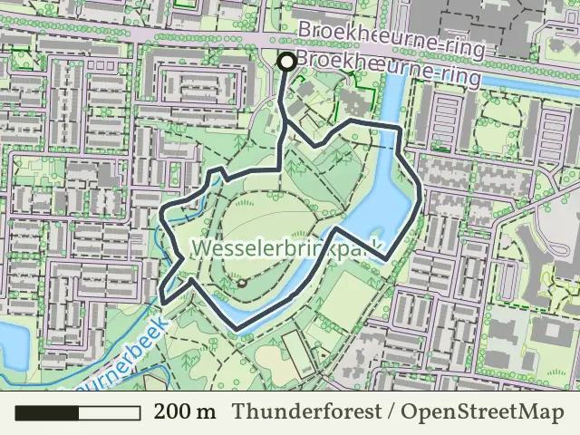 Groene route vanaf Wesselerbrinkpark, Boekelo