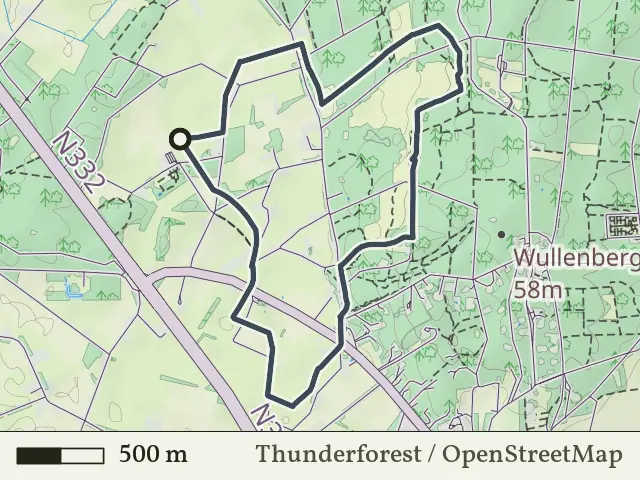 Blauwe route vanaf Koeweide, Holten