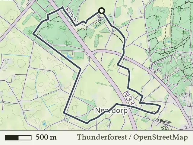 Oranje route vanaf Koeweide, Holten