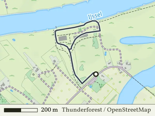 Oranje route vanaf Fortmond, Olst