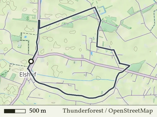 Groene route vanaf Elshof, Salland