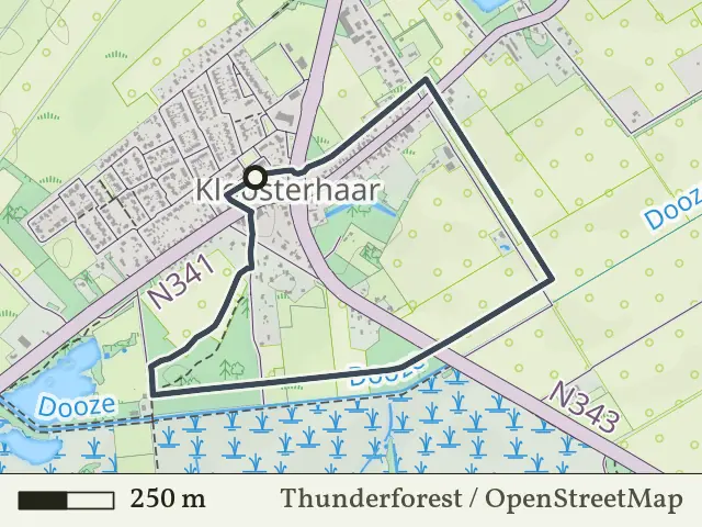 Rode route vanaf Kloosterhaar, Vriezenveen