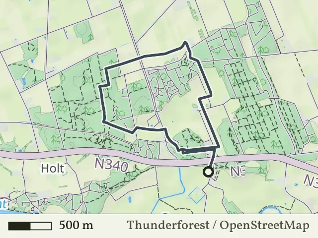 Gele route vanaf Varsen, Ommen