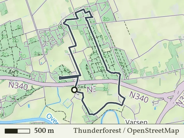 Oranje route vanaf Varsen, Ommen