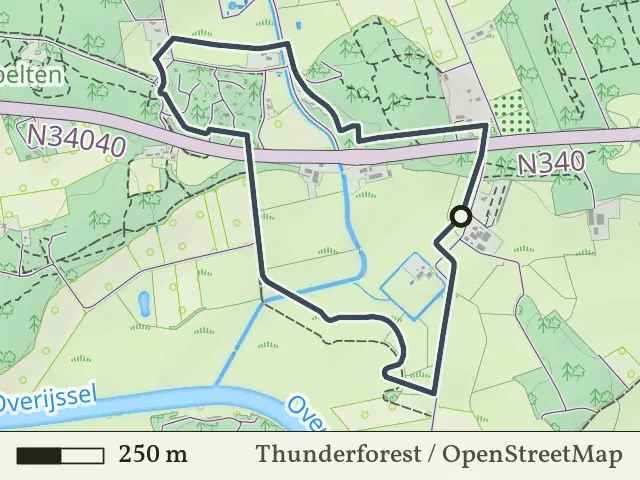 Paarse route vanaf Varsen, Ommen