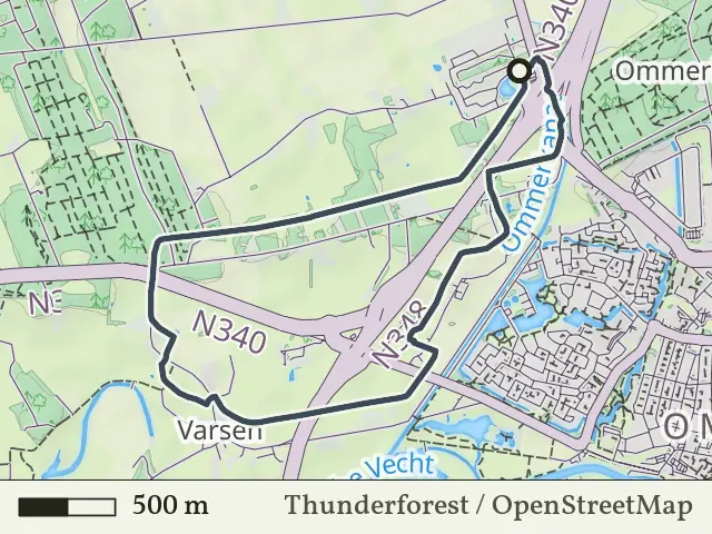Blauwe route vanaf Varsenerveld, Ommen