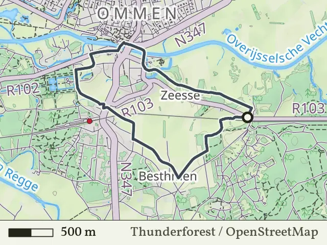 Groene route vanaf Besthmen, Ommen