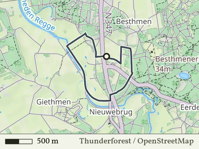 Groene route vanaf Besthmenermolen, Ommen