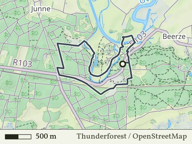 Oranje route vanaf Beerzerzand, Ommen