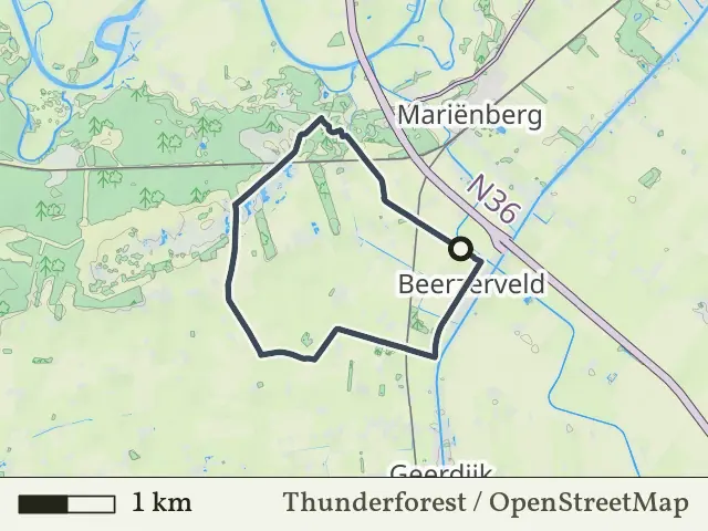 Oranje route vanaf Beerzerveld, Ommen