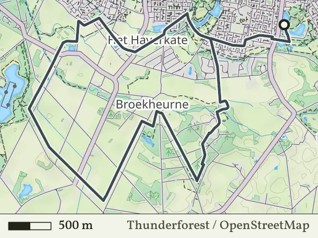 Paarse route vanaf Smalenbroek, Enschede