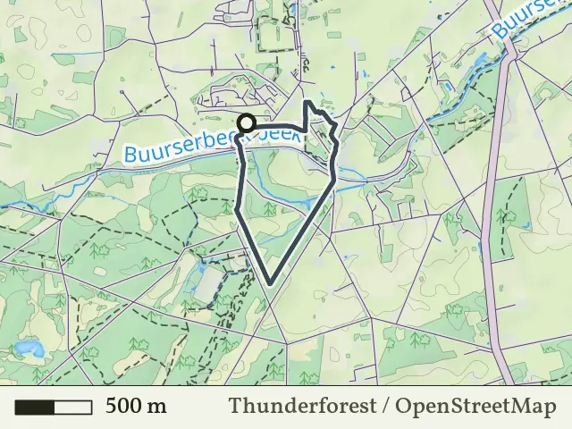 Gele route vanaf Lankheet, Haaksbergen