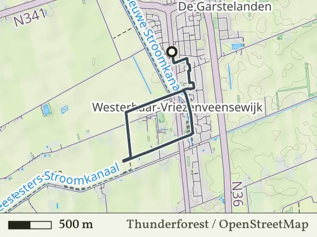 Oranje route vanaf Westerhaar-Vriezenveensewijk, Twenterand