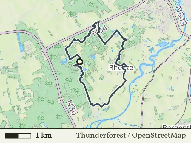Gele route vanaf De Oldemeijer, Rheeze