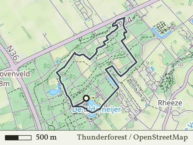 Groene route vanaf De Oldemeijer, Rheeze